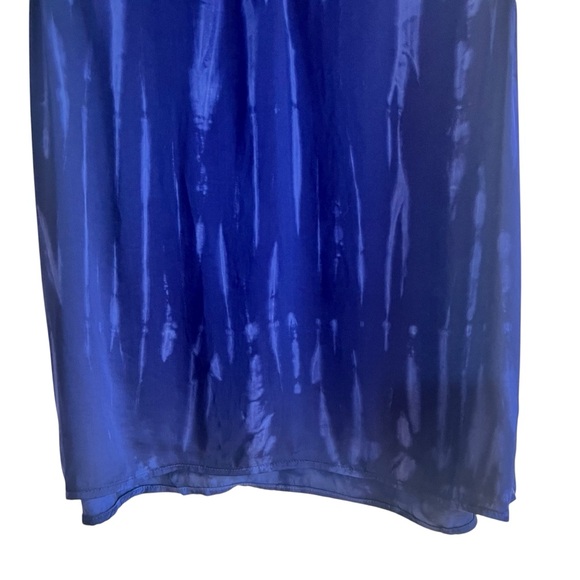 Velvet by Graham & Spencer satin sleeveless tie dye top Sz M excellent condition - Picture 8 of 10
